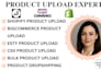 do bigcommerce CSV bulk product upload woocommerce shopify product dropshipping